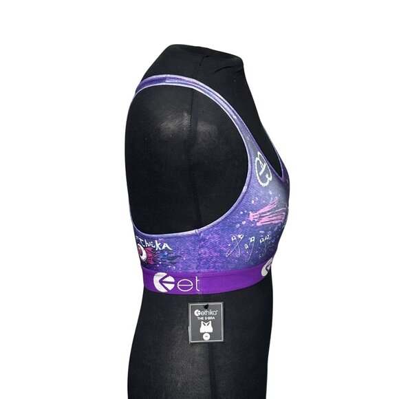 Set Of 2 Ethika Eucci Bling Sports Bras Size M Multicolor Racerback Stylish - Picture 5 of 9
